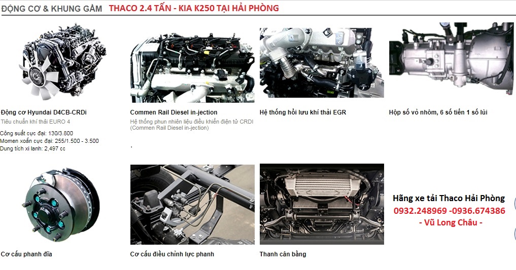 động cơ kia k250 hải phòng